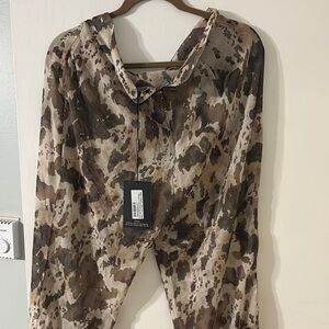 Animal Print Sheer cover up pants